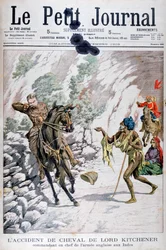 Accident de cheval de Lord Kitchener, Inde, 1903