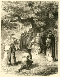 Louis IX rendant justice dans la forêt de Vincennes