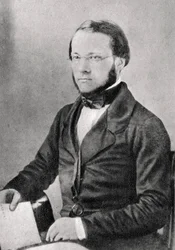 Louis Pasteur, chimiste et microbiologiste français, 1852