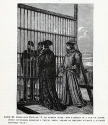 Louis XI persuade Édouard IV de rentrer chez lui avec une somme d