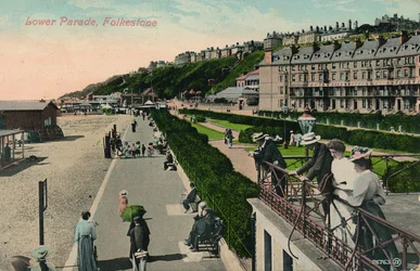 Lower Parade, Folkestone, fin du 19e-début du 20e siècle