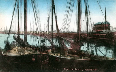 Port de Lowestoft, Suffolk, 1909