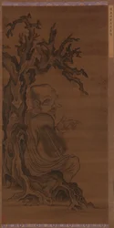 Luohan assis sous un arbre