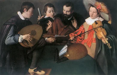 Luths et violon, peintre italien inconnu du XVIIe siècle