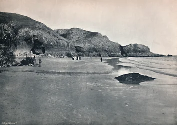 Lydstep - Les falaises et la plage, 1895
