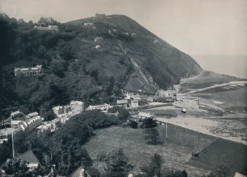 Lynmouth - La colline, montrant Lynton au-dessus, 1895