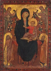 Madone et Enfant avec Saint Jean-Baptiste, Saint Pierre et deux anges, vers 1290