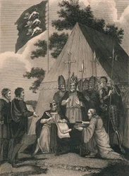 Magna Carta signée par le roi Jean, 1215, 19e siècle