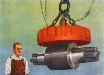 Aimant qui soulève 46 tonnes, 1938
