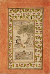 Maharana Sangram Singh II visitant un yogi