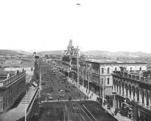 Rue Principale, Los Angeles, Californie, USA, vers 1900