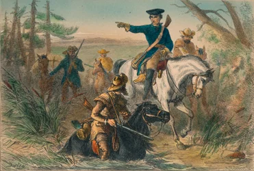 Le major Washington en mission auprès du commandant français