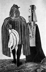 Costume masculin et féminin, fin 15e-début 16e siècle, 1910