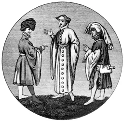 Tenue masculine, fin du 14e siècle, 1910