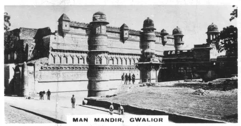 Man Mandir, Gwalior, Madhya Pradesh, Inde, vers 1925