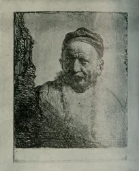 Homme portant un bonnet serré : Buste du père de l