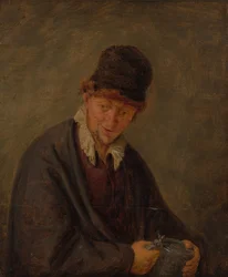 Homme avec une chope