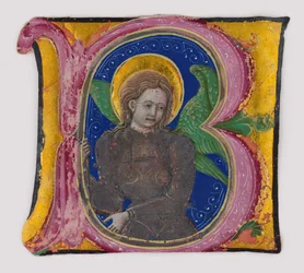 Feuille de manuscrit découpée d