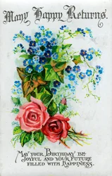 Joyeux anniversaire, carte d