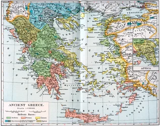 Carte de la Grèce antique, 1902