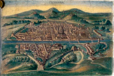 Carte de Florence, XVe siècle