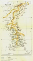 Carte de la Corée, 1903