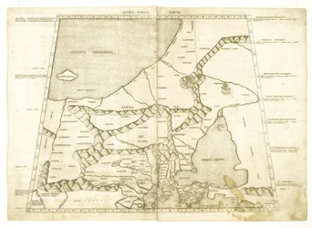 Carte de la Moscovie par Ptolémée Octava Europe Tabula