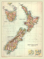 Carte de la Nouvelle-Zélande, 1902