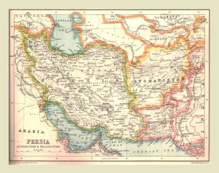 Carte de la Perse, 1902