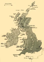 Carte des îles britanniques, 1946
