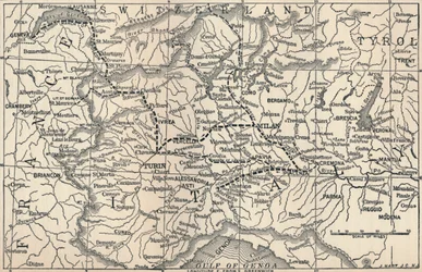 Carte de la campagne de Marengo, 1800, 1896