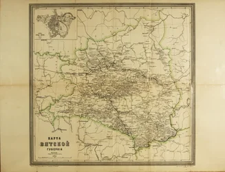 Carte du gouvernorat de Vyatka, vers 1914