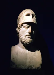 Buste en marbre de Périclès, homme d