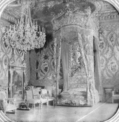 Chambre de Marie-Antoinette, Palais de Fontainebleau, France, fin du 19e ou début du 20e siècle