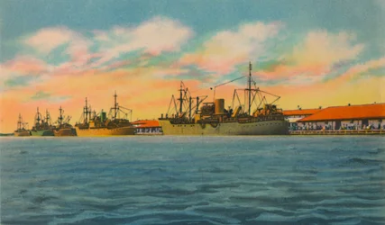 Terminal maritime, Barranquilla, vers les années 1940