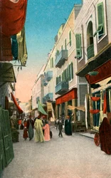Rue du Marché, Suez, Égypte, 20e siècle