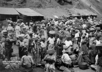 Scène de marché, Sierra Leone, 20e siècle