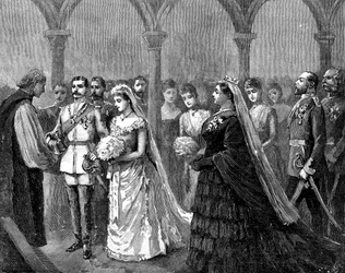 Mariage de la Princesse Béatrice et du Prince Henry de Battenberg, 23 juillet 1885