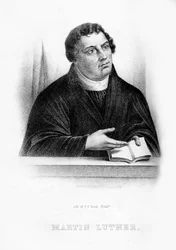 Martin Luther, théologien allemand, moine augustinien et réformateur ecclésiastique, 1854