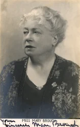 Mary Brough 1863-1834, actrice anglaise, XXe siècle