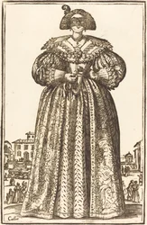 Femme noble masquée