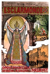 Massenet - Esclarmonde - Affiche, 1890