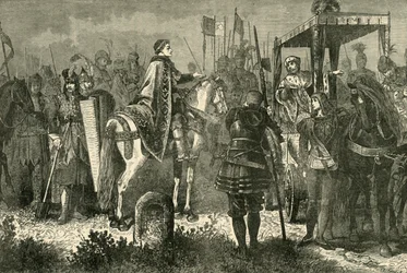 Matthias Corvinus et George Podiebrad dans le camp devant Spielberg, 1890