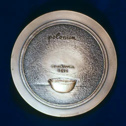 Médaille commémorative de Marie Sklodowska Curie, physicienne franco-polonaise, 1967