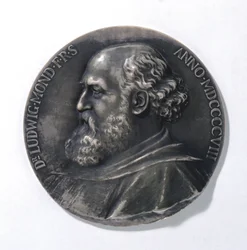 Médaille représentant Ludwig Mond, chimiste industriel