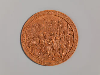 Médaillon avec la trahison de Jésus, début du 16ème siècle