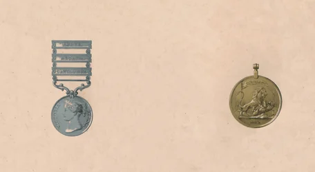 Médailles pour les batailles en Inde, vers 1911