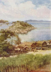 Village mélanésien, 1924
