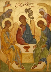 Icône melkite : Trinité d