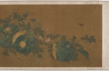 Vignes de melon, fleurs et insectes, 1368-1644